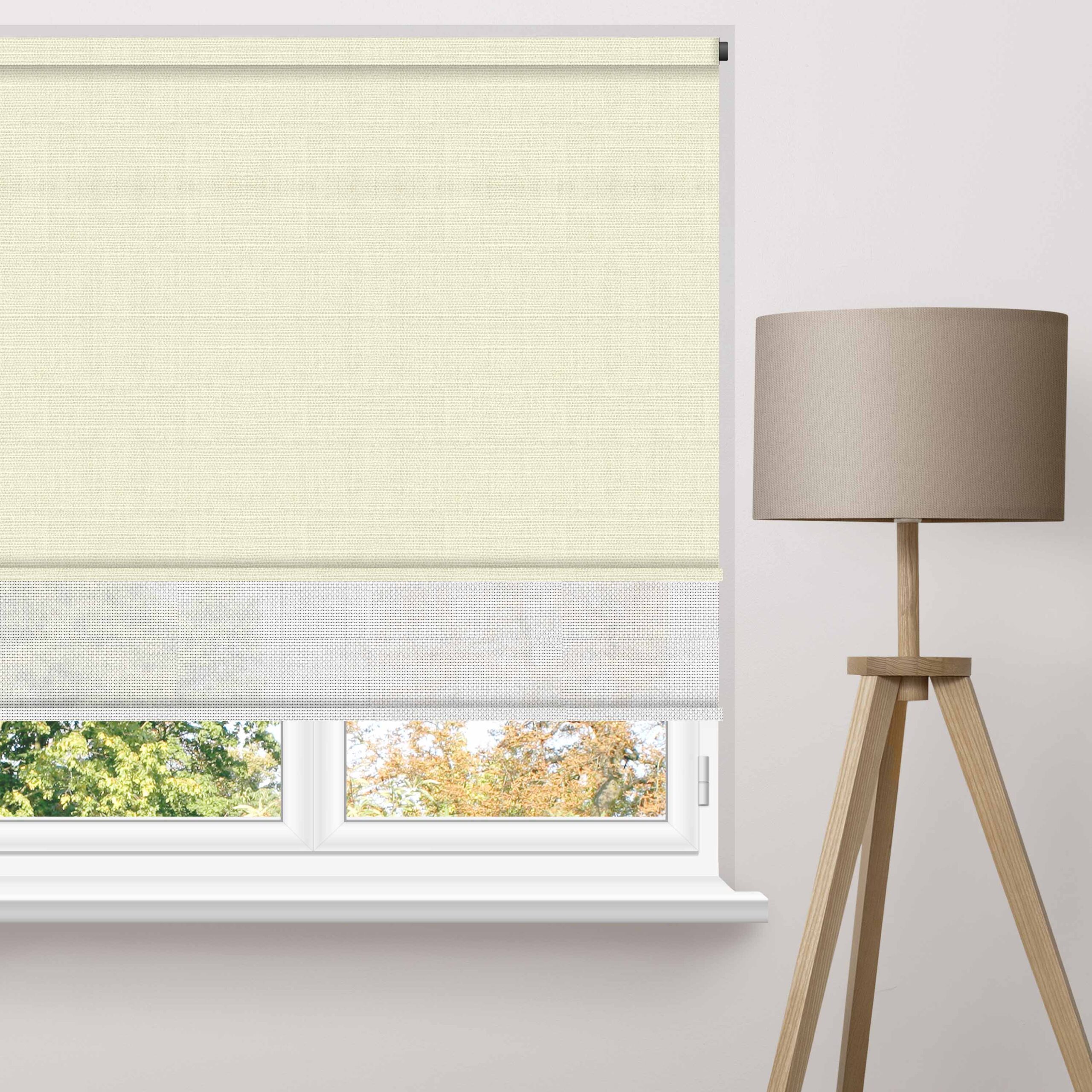 Linen Block Double Roller Blind - Image 2