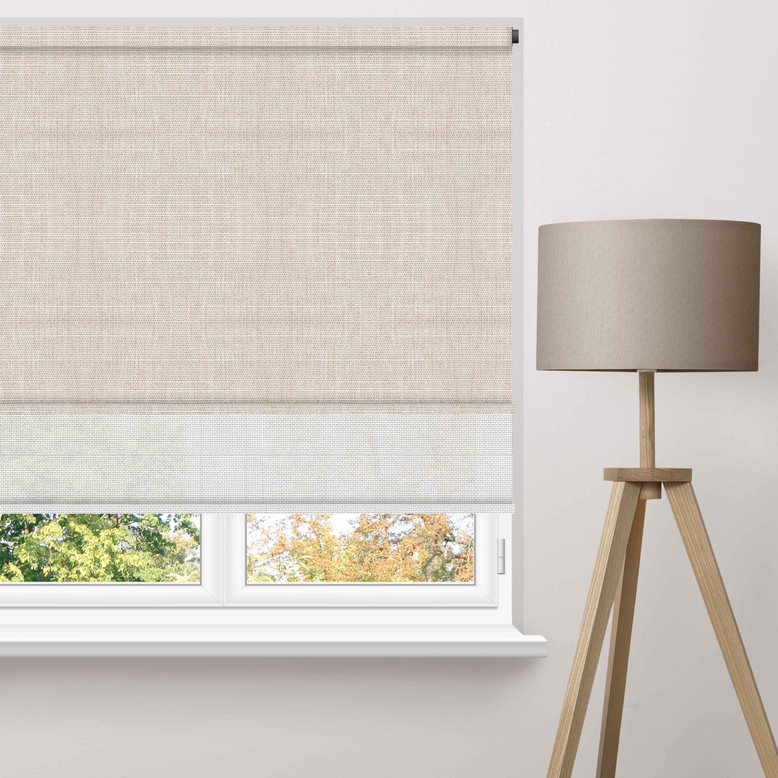 Linen Block Double Roller Blind - Image 3