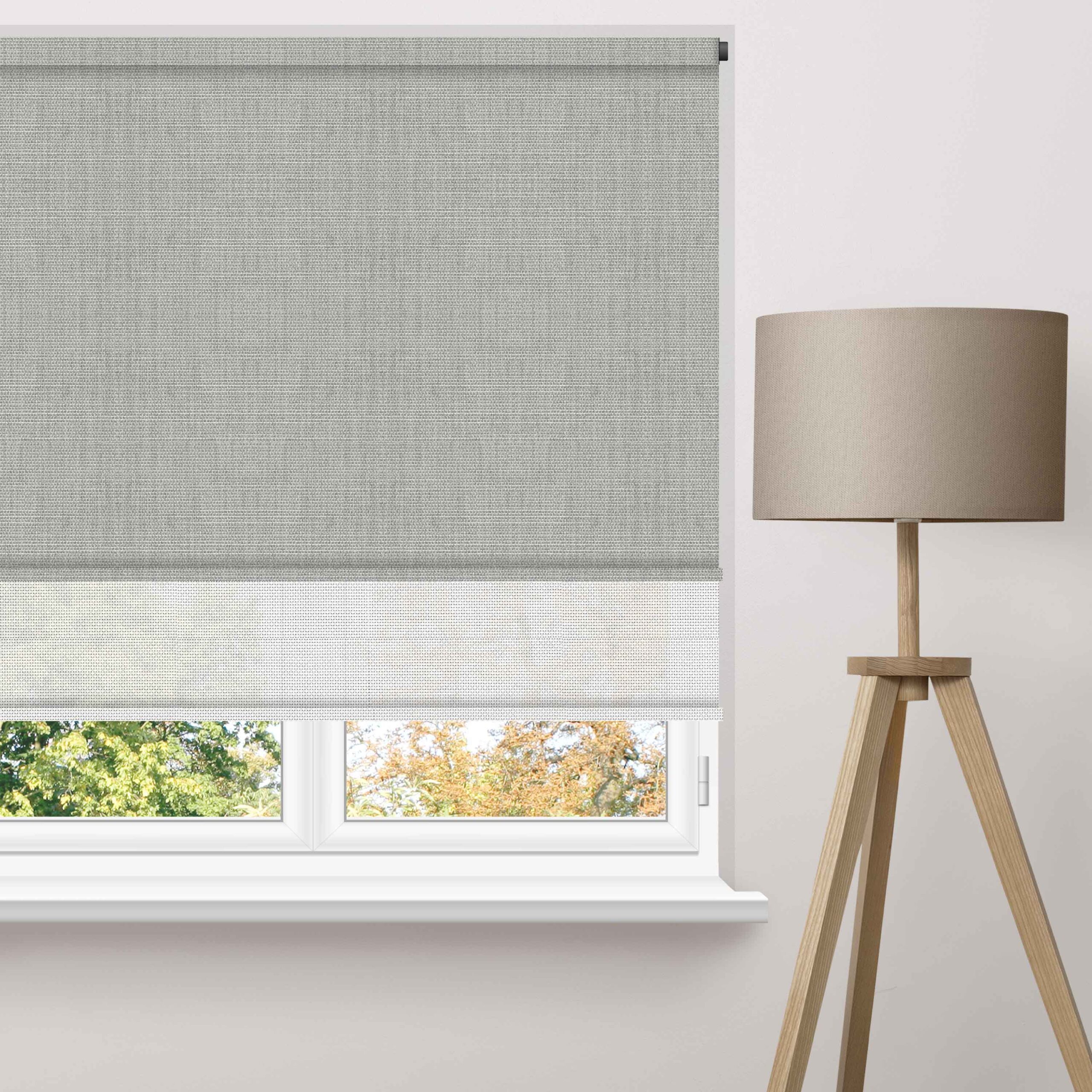 Linen Block Double Roller Blind - Image 6