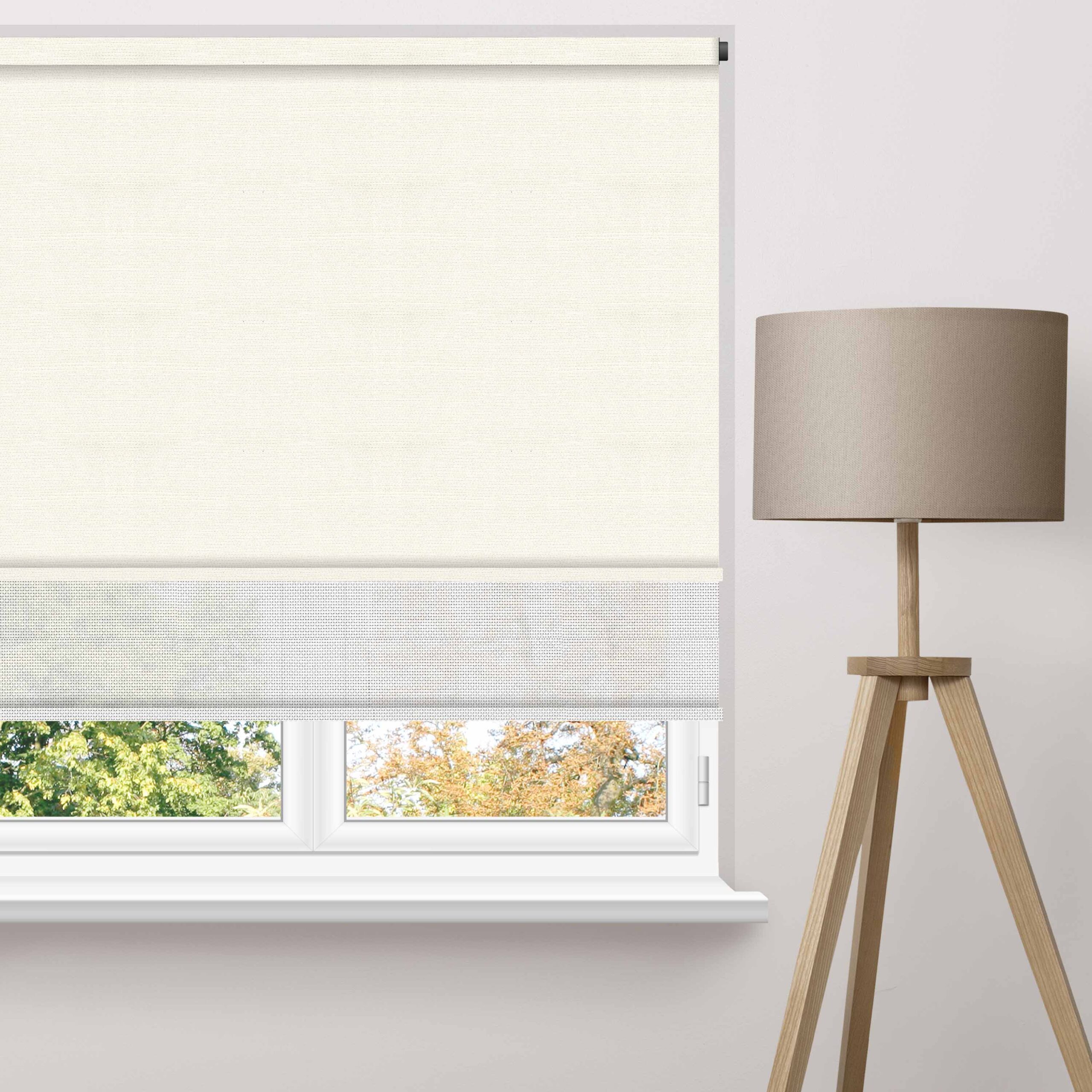 Linen Block Double Roller Blind - Image 7