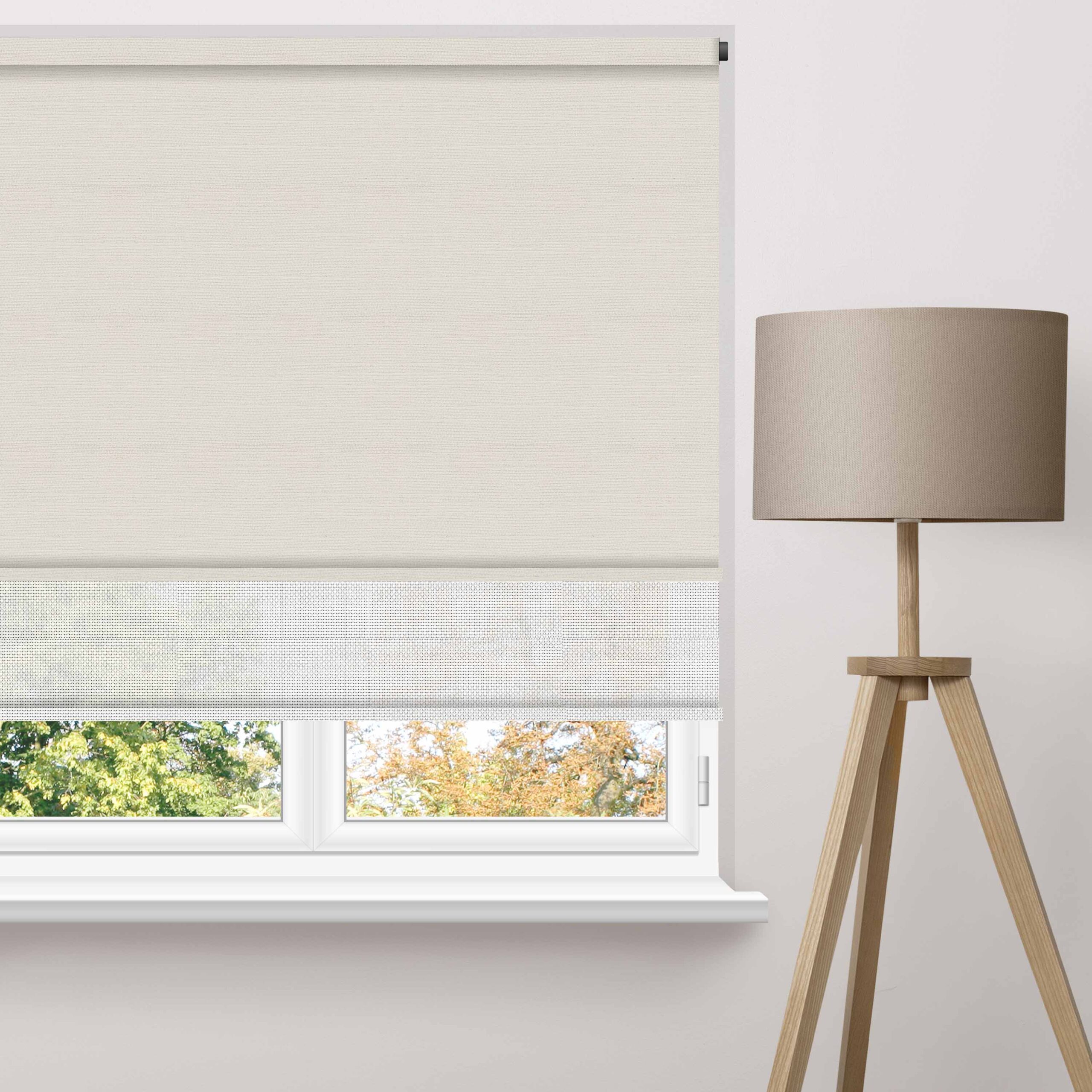 Linen Block Double Roller Blind - Image 8