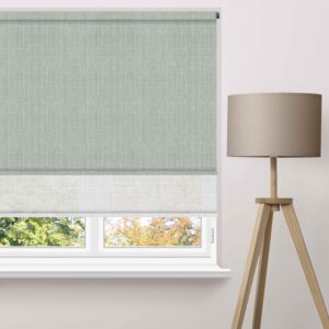 Linen Block Double Roller Blind