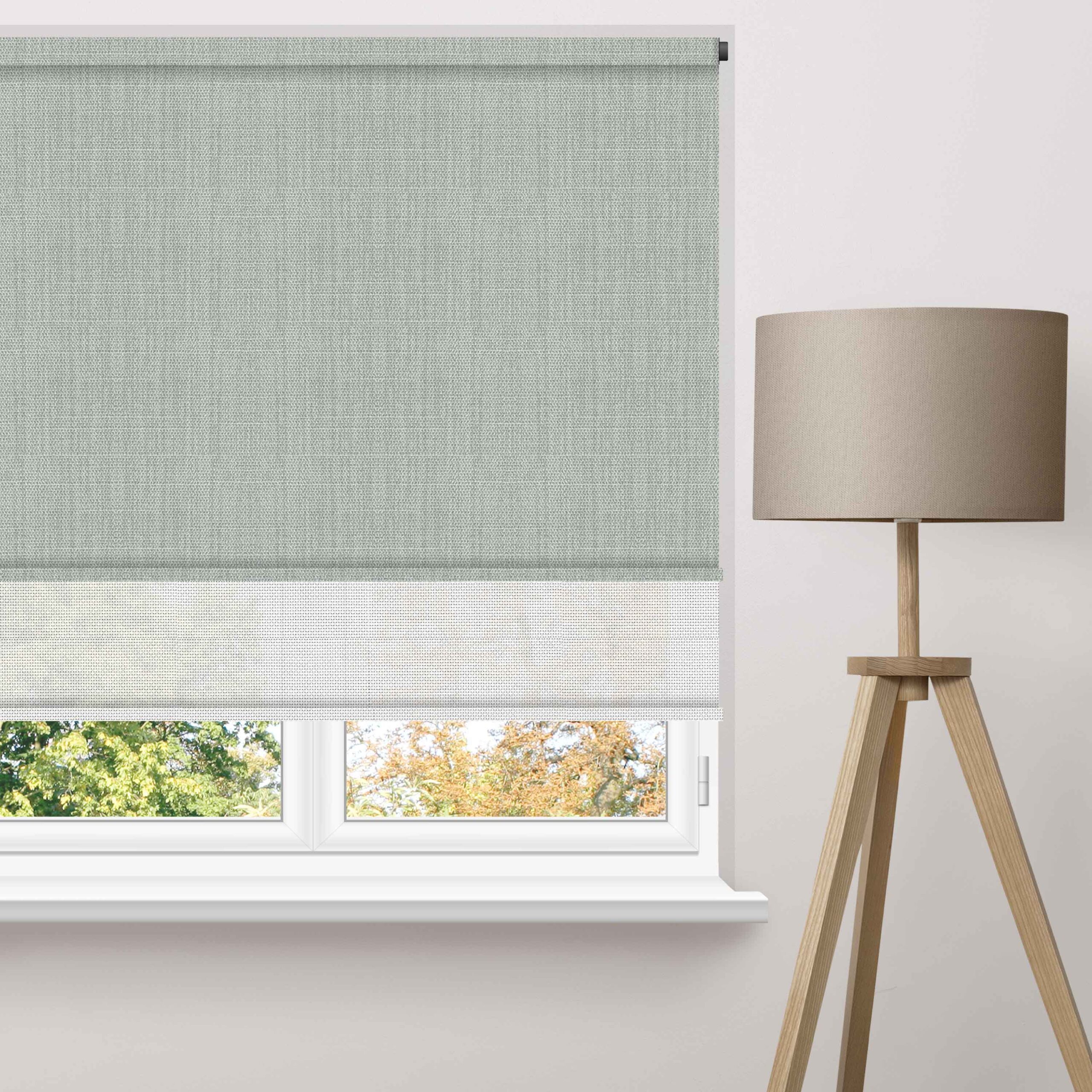 Linen Block Double Roller Blind